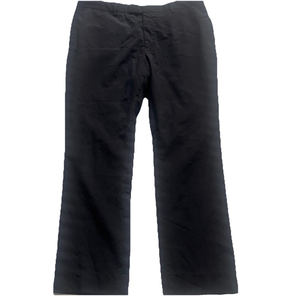 John Varvatos Trousers Mens 52 Black Wool Blend Portugal Designer Dress Pants